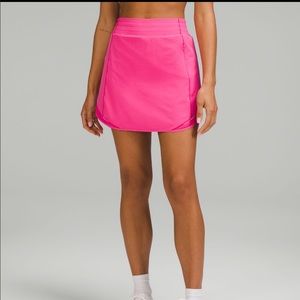 NWT lululemon long hotty hot skirt in sonic pink